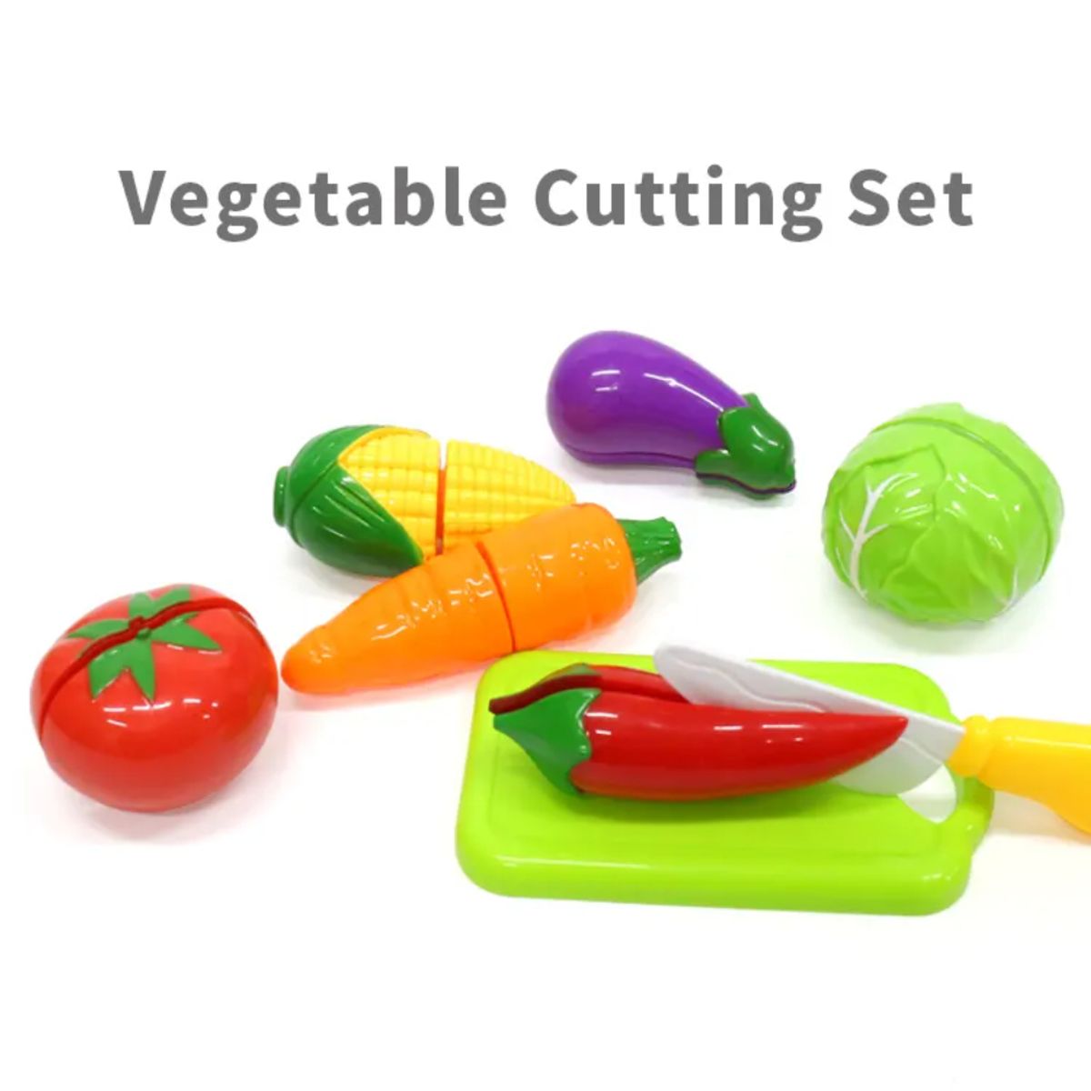 SPACEZAT - Juguete Didáctico Set de Verduras con Caja