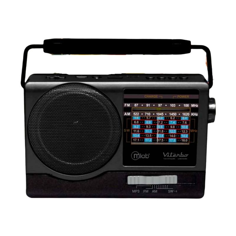 MLAB - Radio Portátil Con Bluetooth Am Fm Usb Retro Viterbo Mlab MLAB