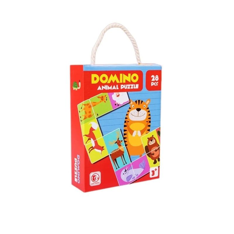 SPACEZAT - Juego de Mesa Domino Infantil Animalitos Juguete Didáctico