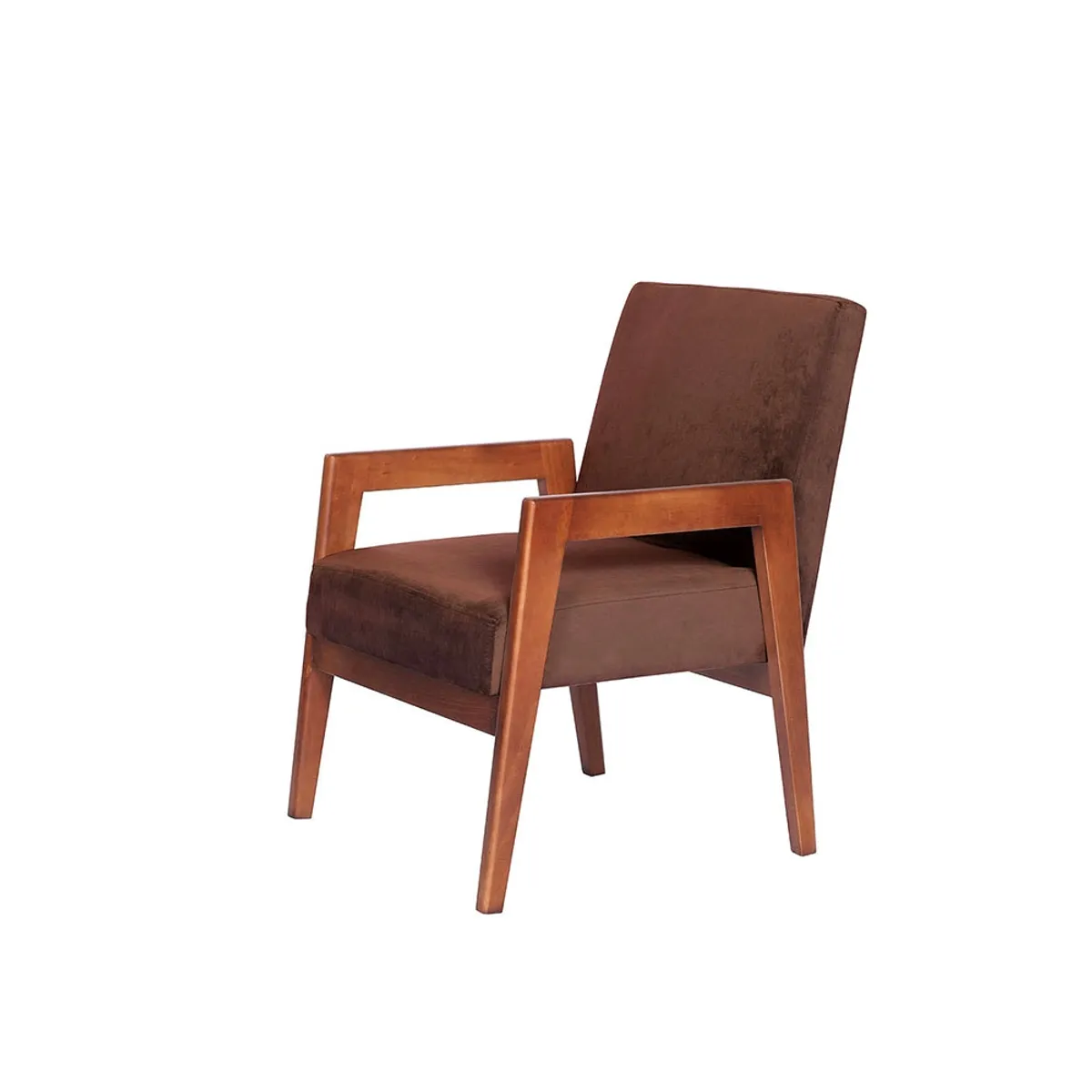 LATAM HOME - Sitial Frankfurt Tela Velvet Chocolate