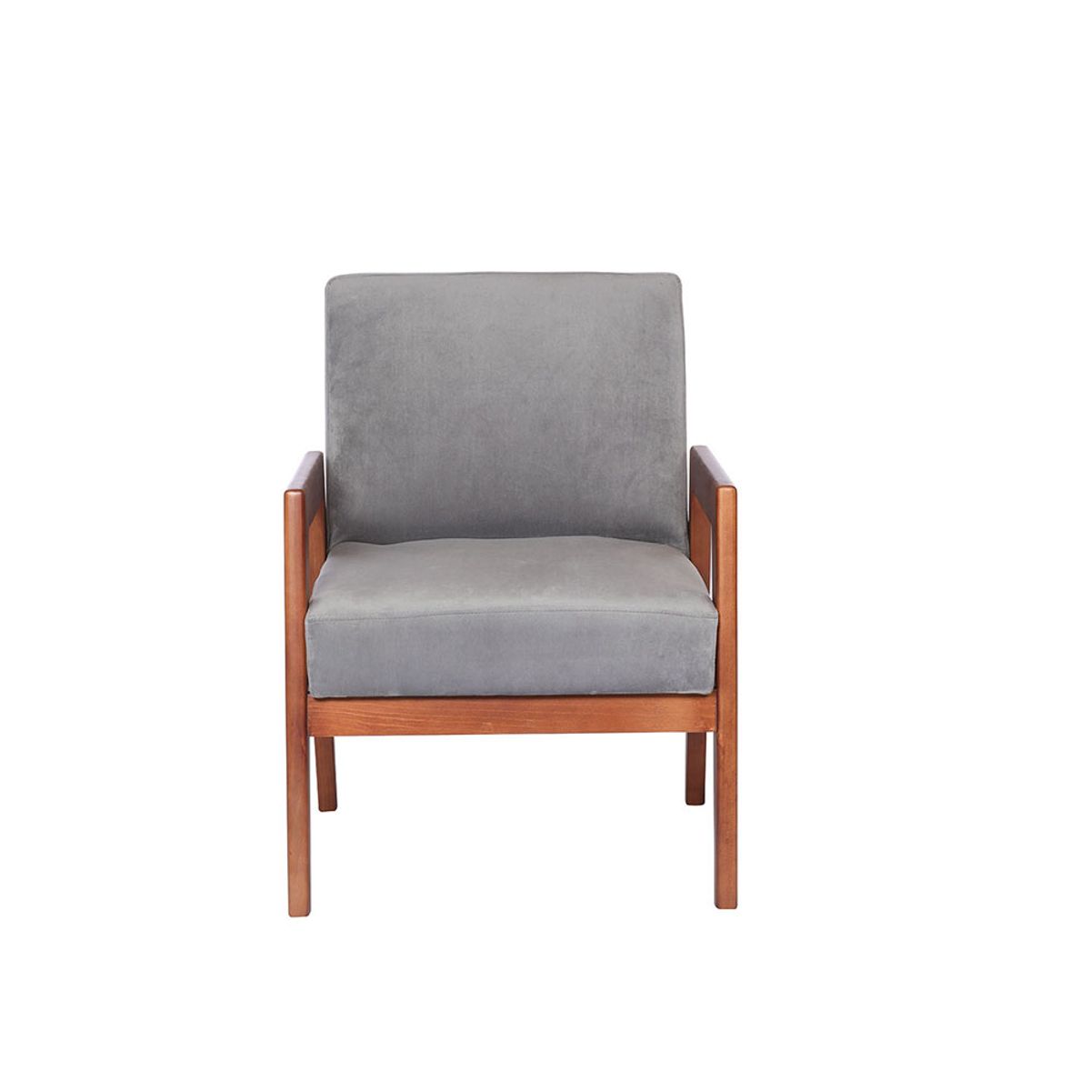 LATAM HOME - Sitial Latam Home Frankfurt Gris Tela Velvet