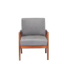 LATAM HOME - Sitial Frankfurt Gris Tela Velvet