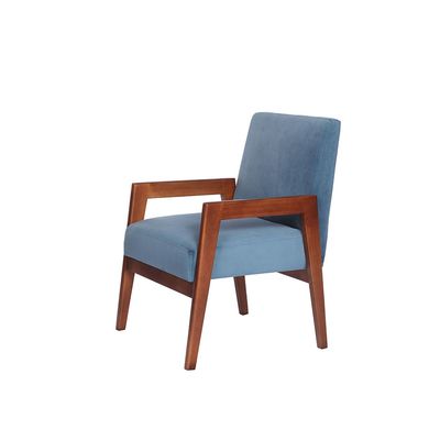 Imagen 2 del producto Sitial Frankfurt Tela Velvet Azul Petroleo