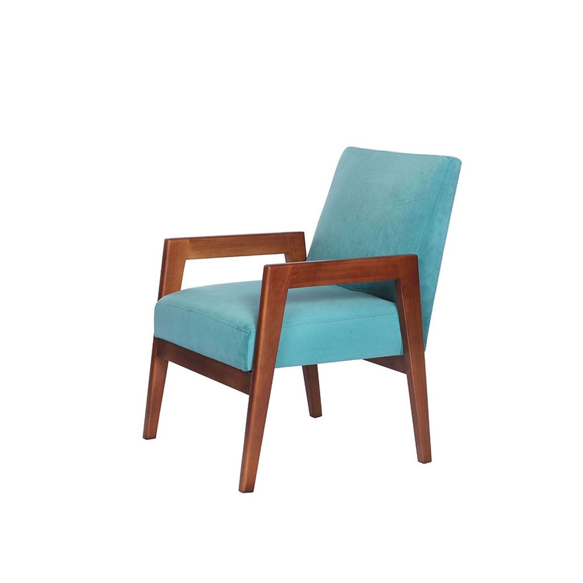 LATAM HOME - Sitial Frankfurt Tela Velvet Turquesa