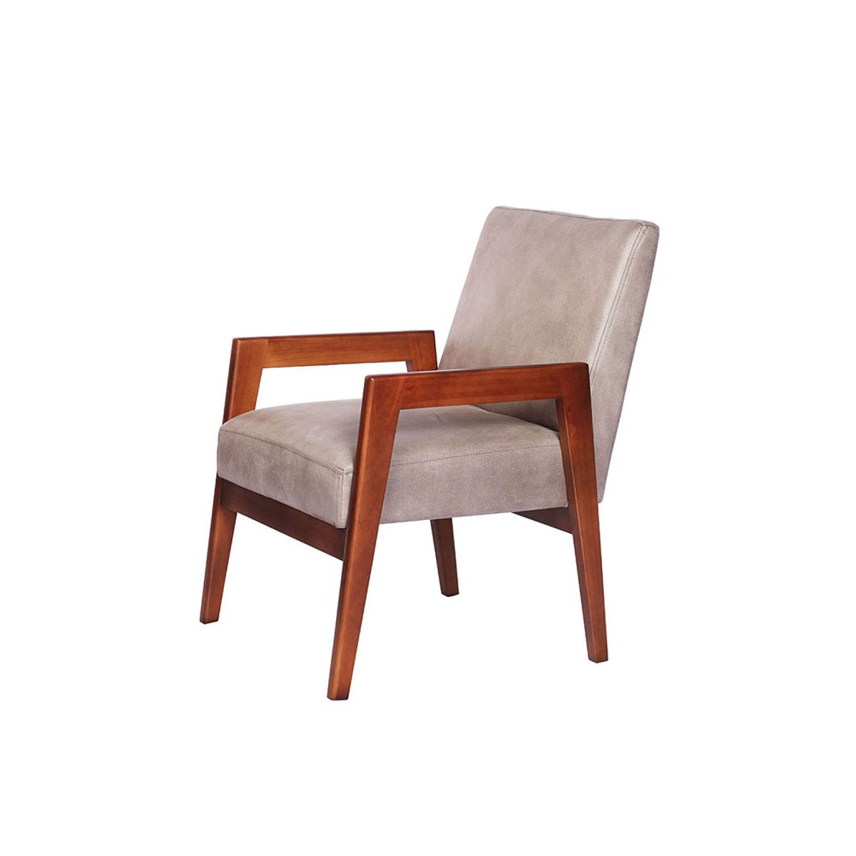 LATAM HOME - Sitial Frankfurt Cuero Kentucky Gris