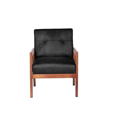 Imagen 2 del producto Sitial Munich Negro Con Base De Madera