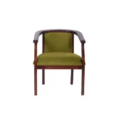 LATAM HOME - Sitial Stuttgart Tela Verde Y Madera