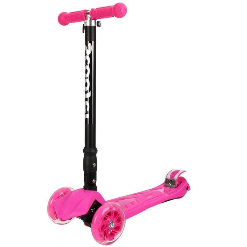 GENERICO - Scooter Monopatin Ruedas Led Niñs Regulable rosado
