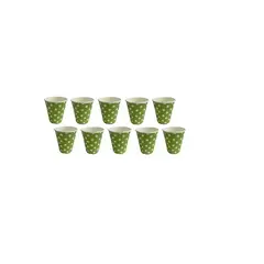 Pasteleria - 10 Vasos Desechables Decoración Vaso Cumpleaños Verde 1615