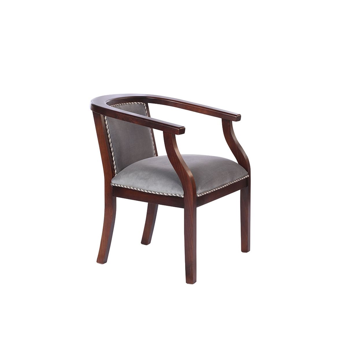 LATAM HOME - Sitial Stuttgart Tela Velvet Gris