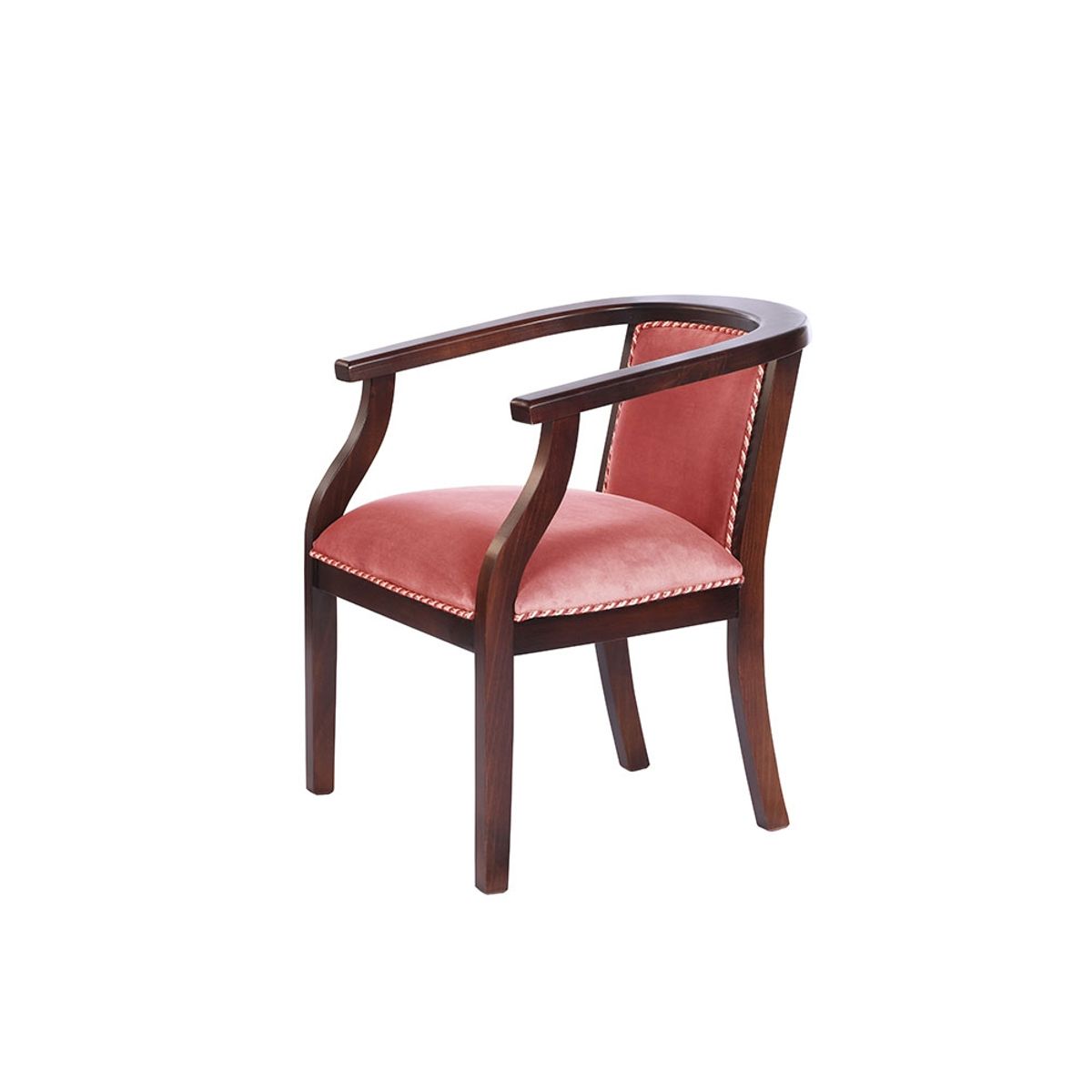 LATAM HOME - Sitial Stuttgart Tela Velvet Palo Rosa