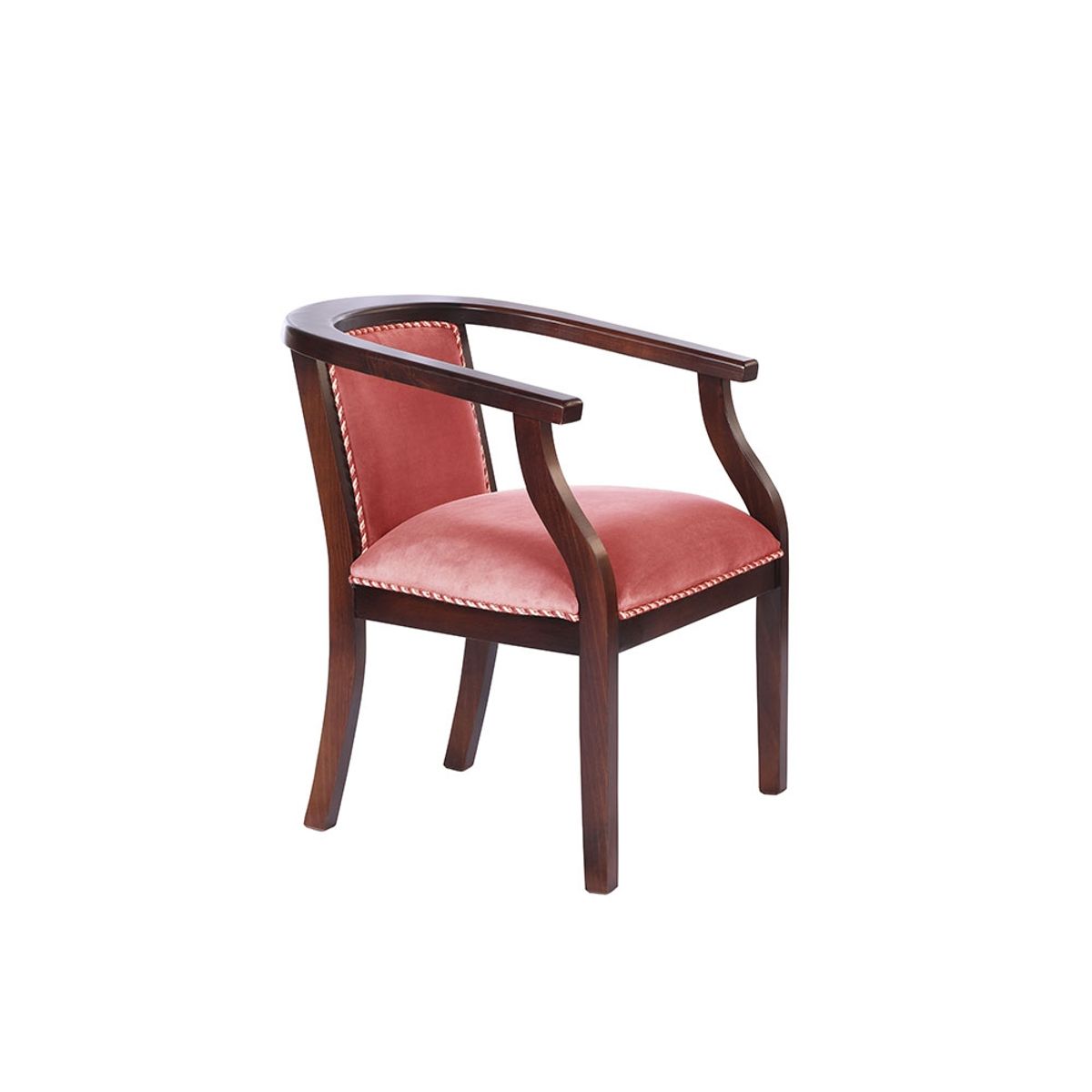 LATAM HOME - Sitial Stuttgart Tela Velvet Palo Rosa