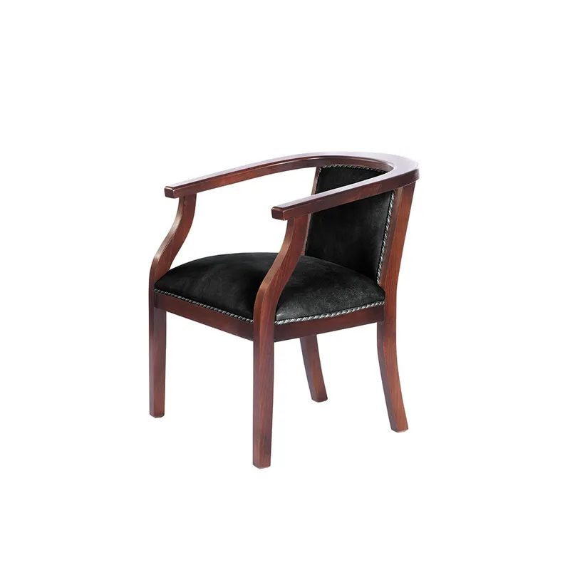 LATAM HOME - Sitial Latam Home Stuttgart Cuero Negro Con Brazos
