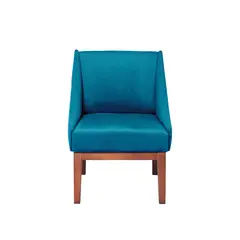 LATAM HOME - Sitial Berlin Tela Velvet Azul Petroleo