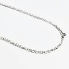 ROSETT - Cadena tejido limada 60 cm Plata ley 925