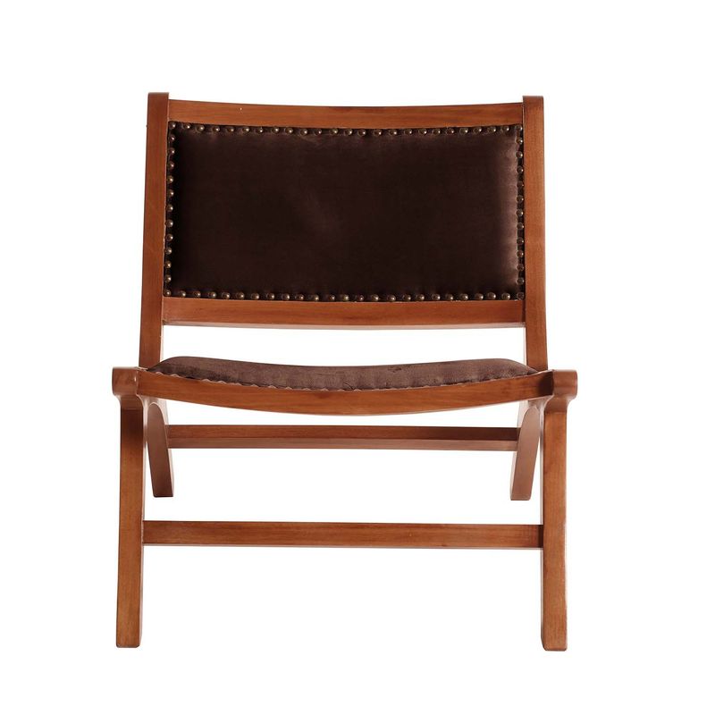 LATAM HOME - Sitial Hannover Tela Velvet Chocolate