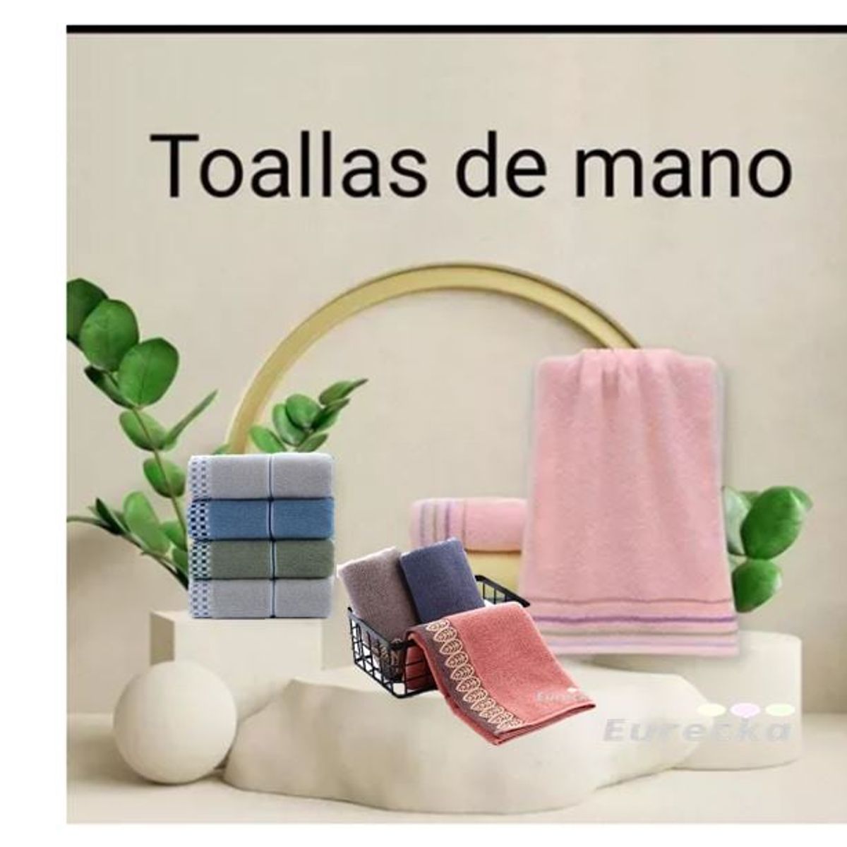 GENERICO - Set 3 Toallas De Mano Algodon 100%, 35x75cm Para Baño-gym