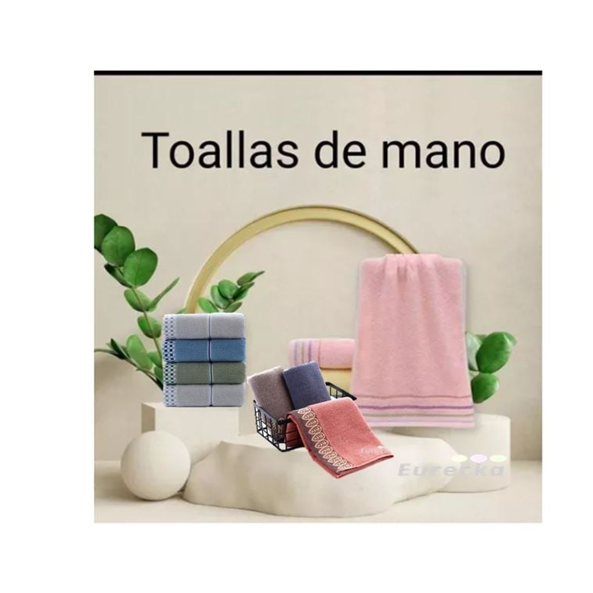 GENERICO - Set 3 Toallas De Mano Algodon 100%, 35x75cm Para Baño-gym