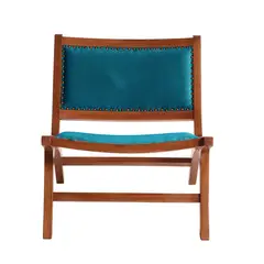 LATAM HOME - Sitial Hannover Tela Velvet Azul Petroleo