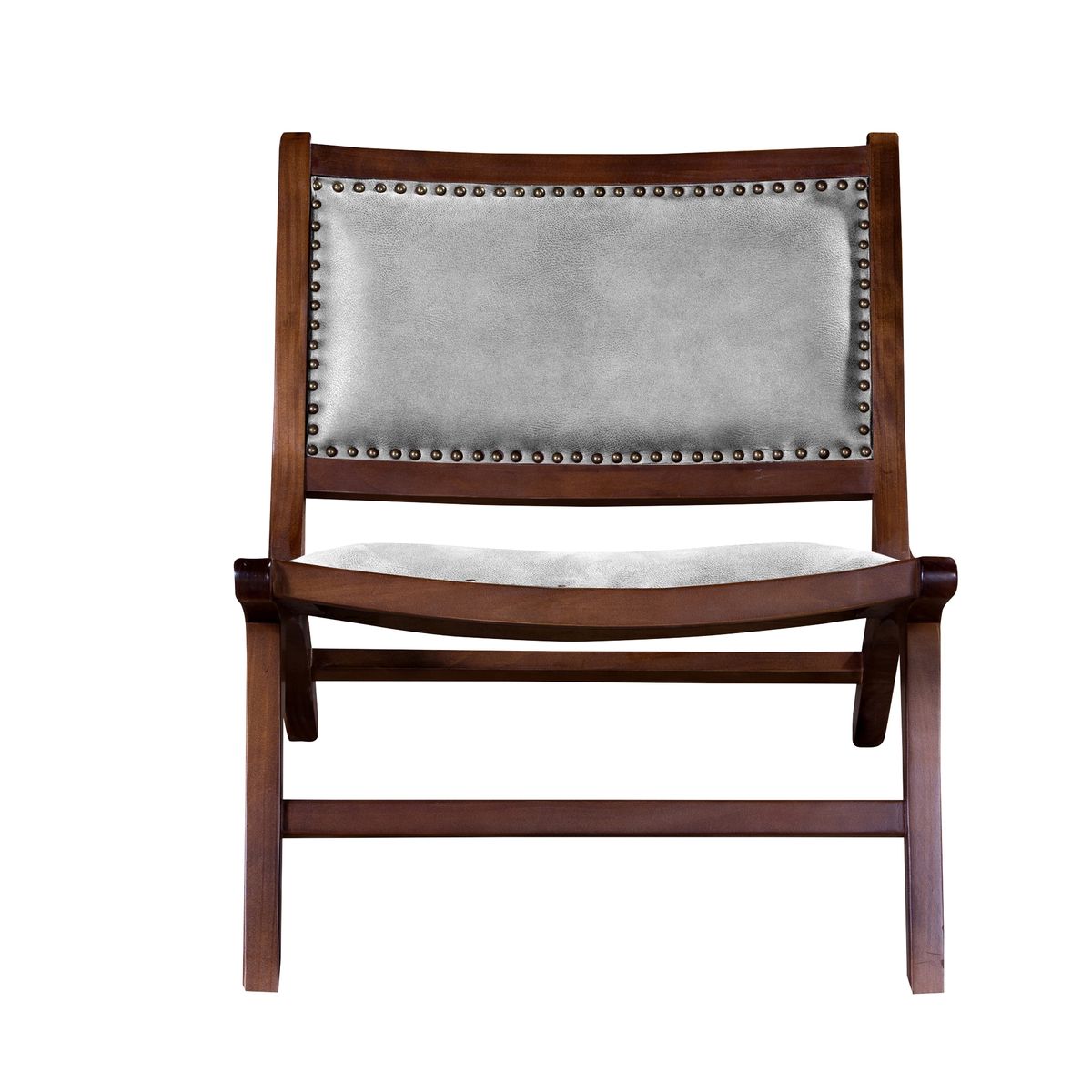 LATAM HOME - Sitial Hannover Cuero Kentucky Gris