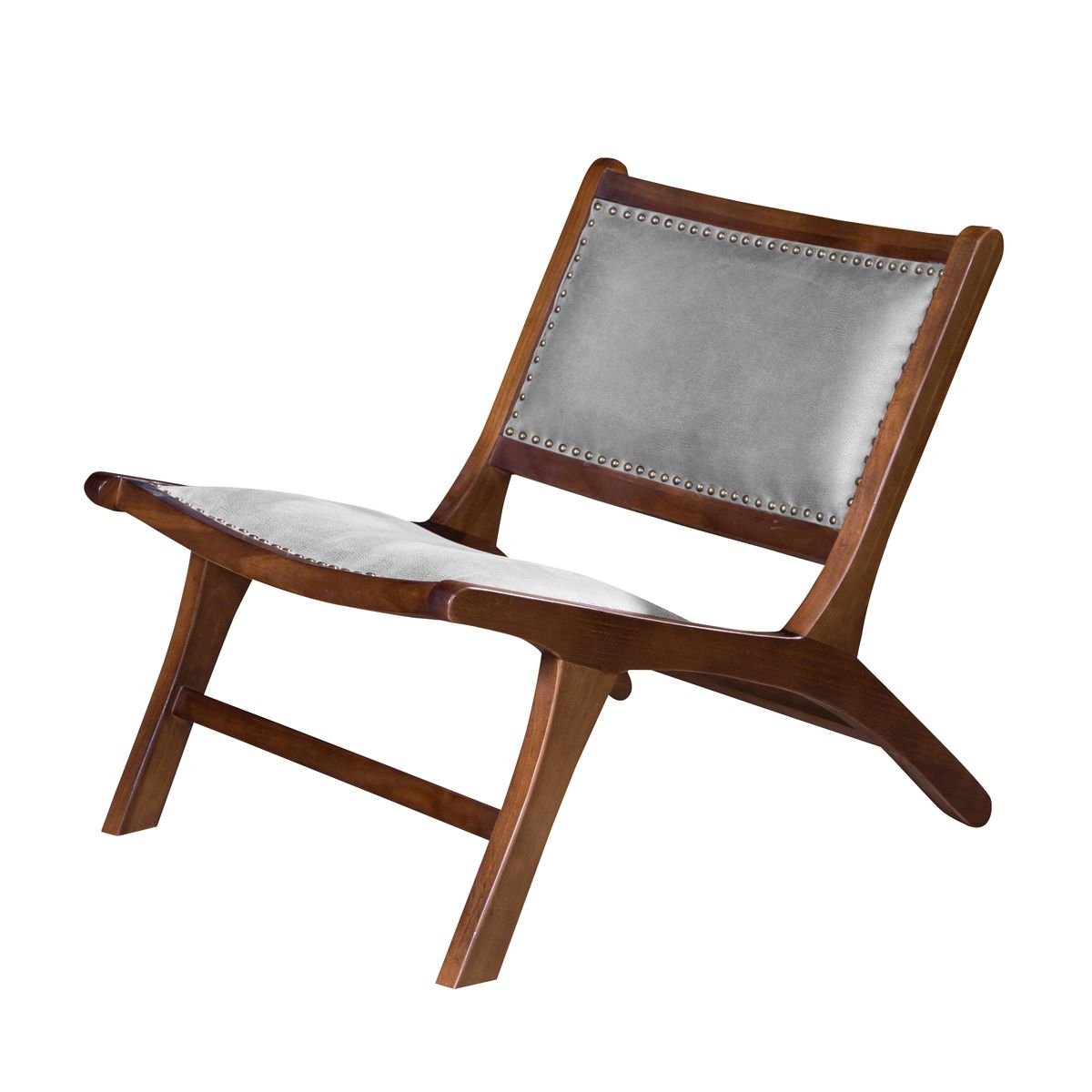 LATAM HOME - Sitial Hannover Cuero Kentucky Gris