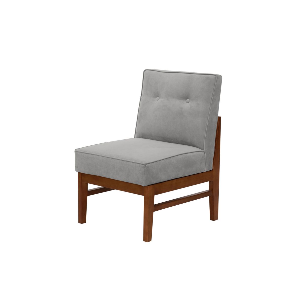 LATAM HOME - Sitial Colonia Tela Velvet Gris