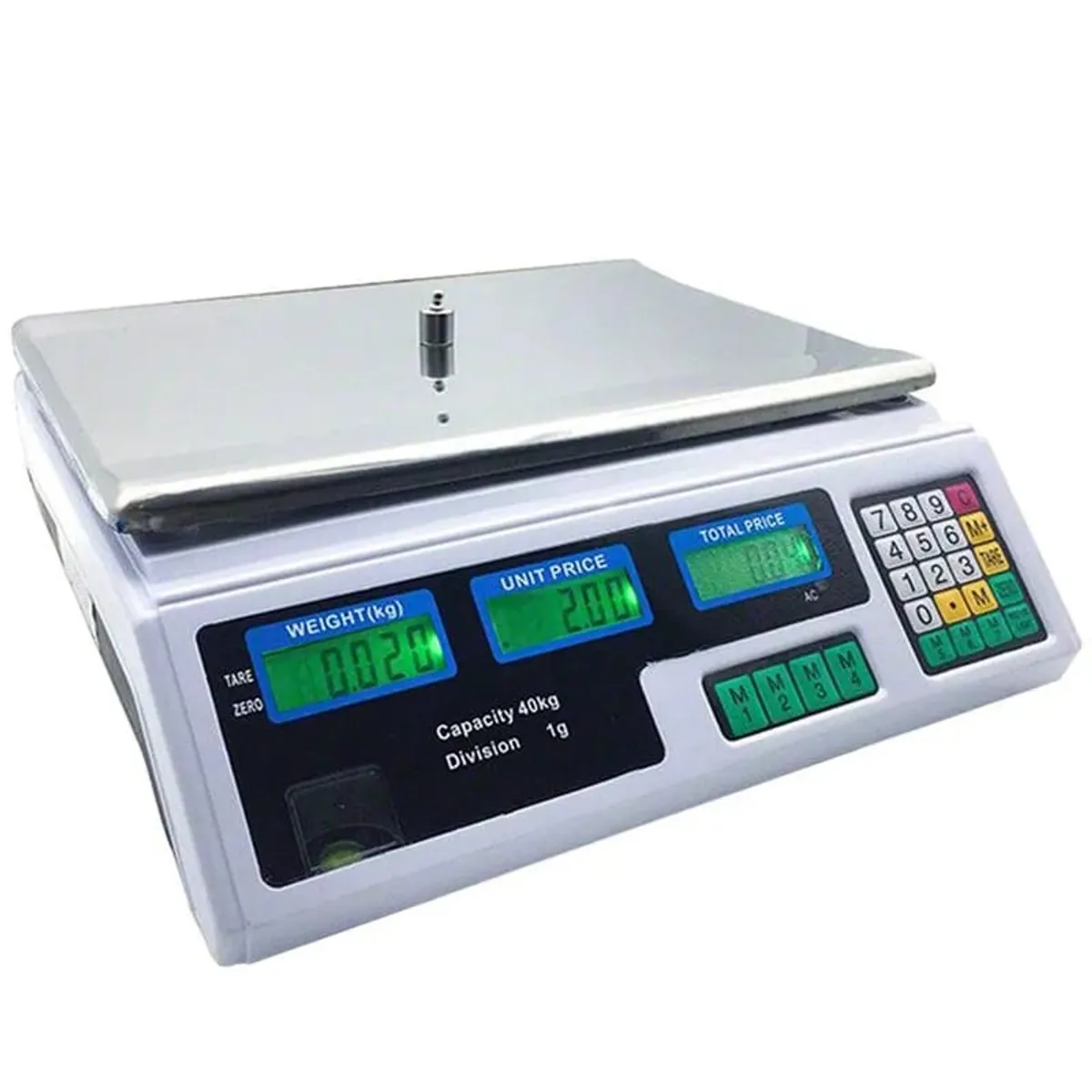 GENERICO - PESA DIGITAL 40 KILOS RECARGABLE NEGOCIO ELECTRONICA ALMACEN