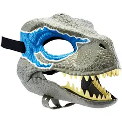 GENERICO - Mascara Infantil de Dinosaurio Velociraptor Blue Disfraces