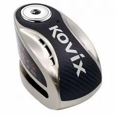 KOVIX - Candado disco para moto knx10 metal con alarma 120db seguro de 10mm doble lock