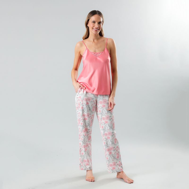 FLORES - Set Pabilo + Pantalon Satin Print