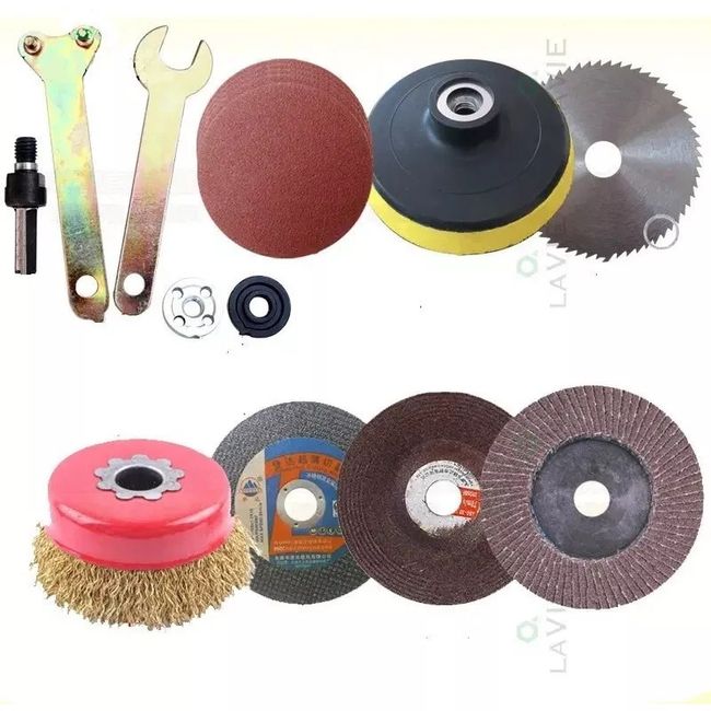 GENERICO - Disco Corte Pulido Para Esmeril O Taladro Set 14 Pcs