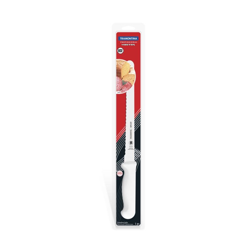 TRAMONTINA - Cuchillo Sierra Tramontina - Hoja 30 Cms - Para Fiambre/Pan