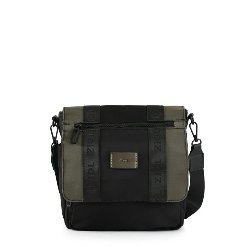 ZIOL - Cartera bandolera con tapa mediana cancun negro