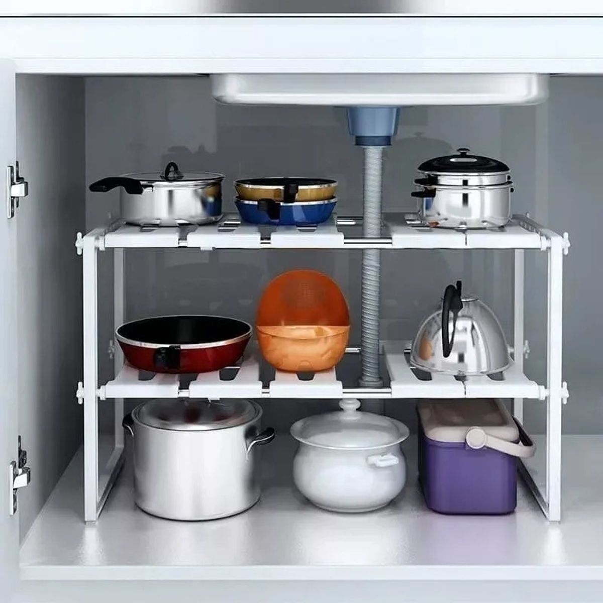 U BUY - Pack X2 Estante Ajustable Organizador Multiuso