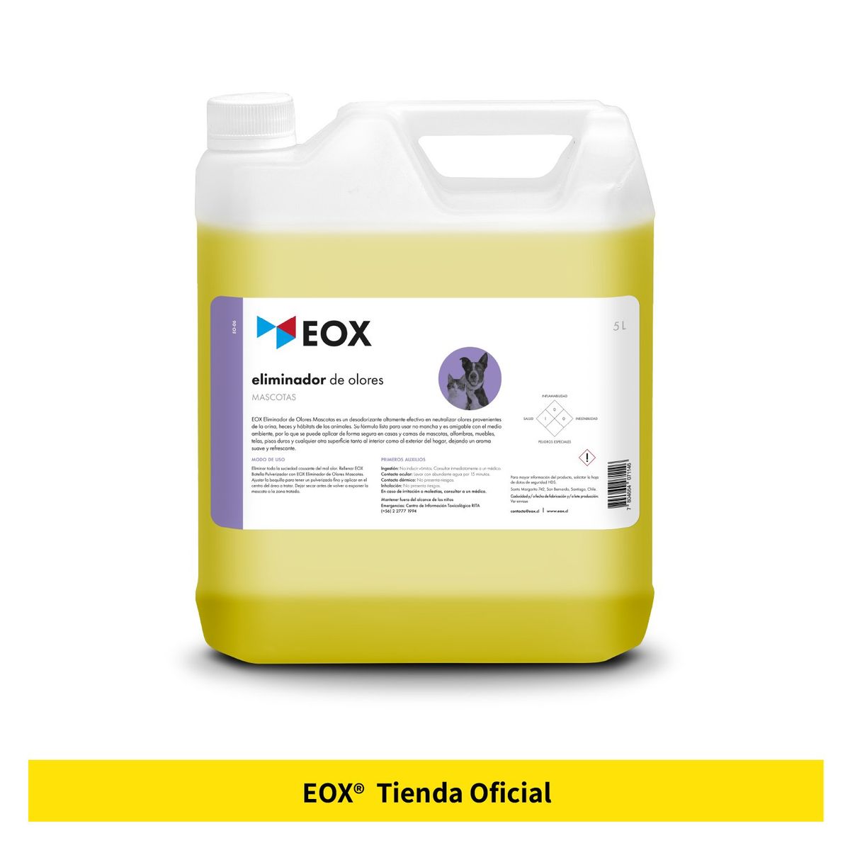 GENERICO - Eliminador Destructor De Olores De Mascotas Y Otros Eox 5 L