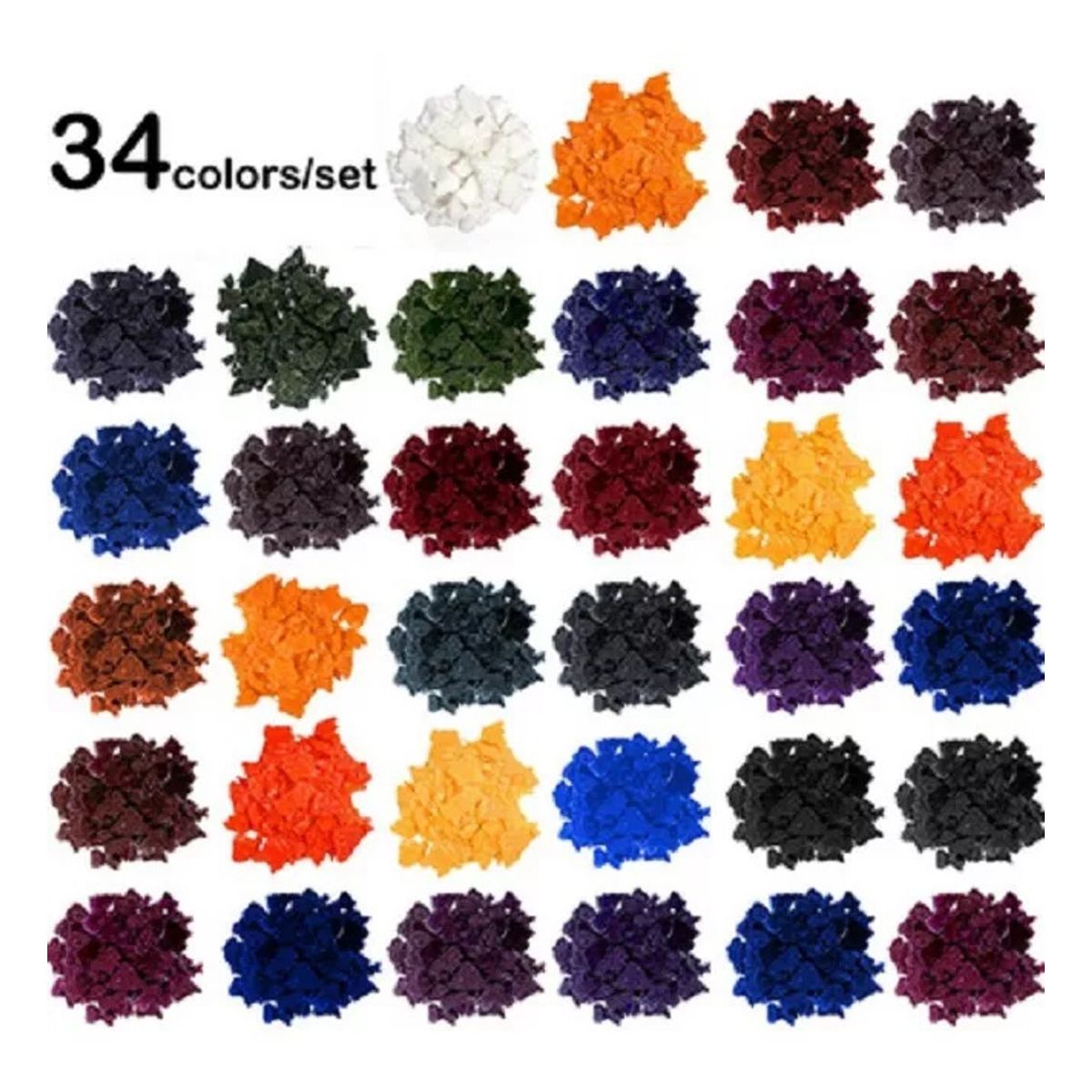 GENERICO - Colorante Para Vela Y Jabón Pigmento Colores Crema 34 Pcs
