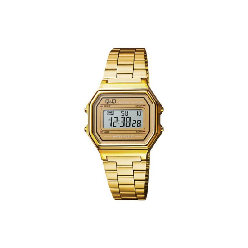 Q&Q - Reloj M173J002Y Digital Dorado QQ