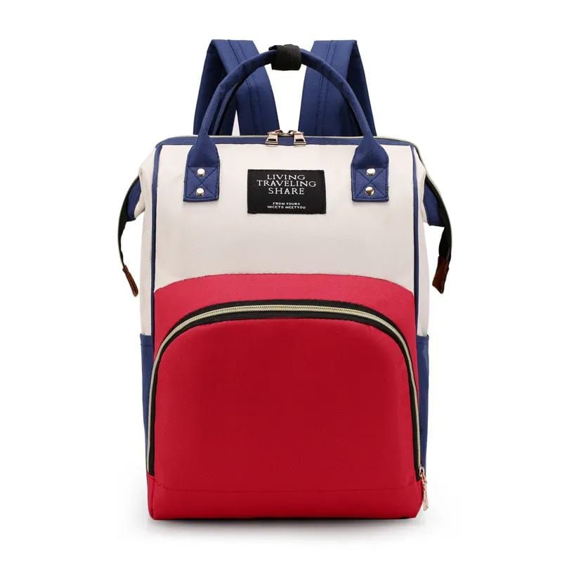 GENERICO - BOLSO MOCHILA MATERNAL PAÑALERA DE BEBE IMPERMEABLE COLORES…