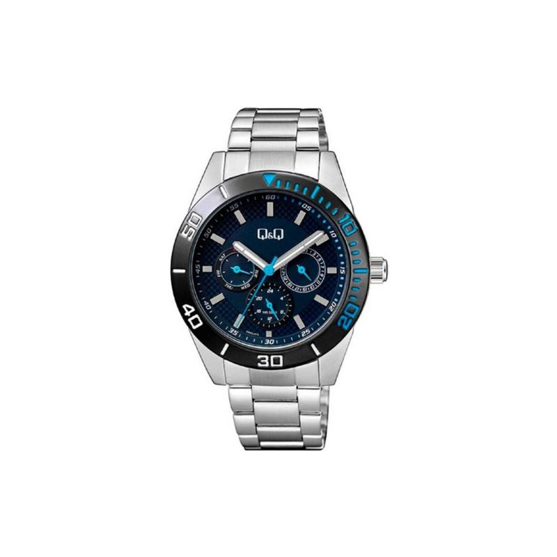 Q&Q - Reloj AA42J412Y Análogo Plateado QQ QQ