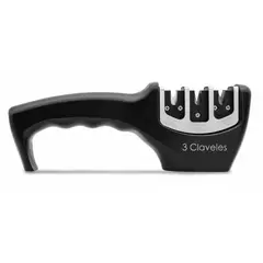 3 CLAVELES - AFILADOR DE CUCHILLO 20 CMS. 3 EN 1