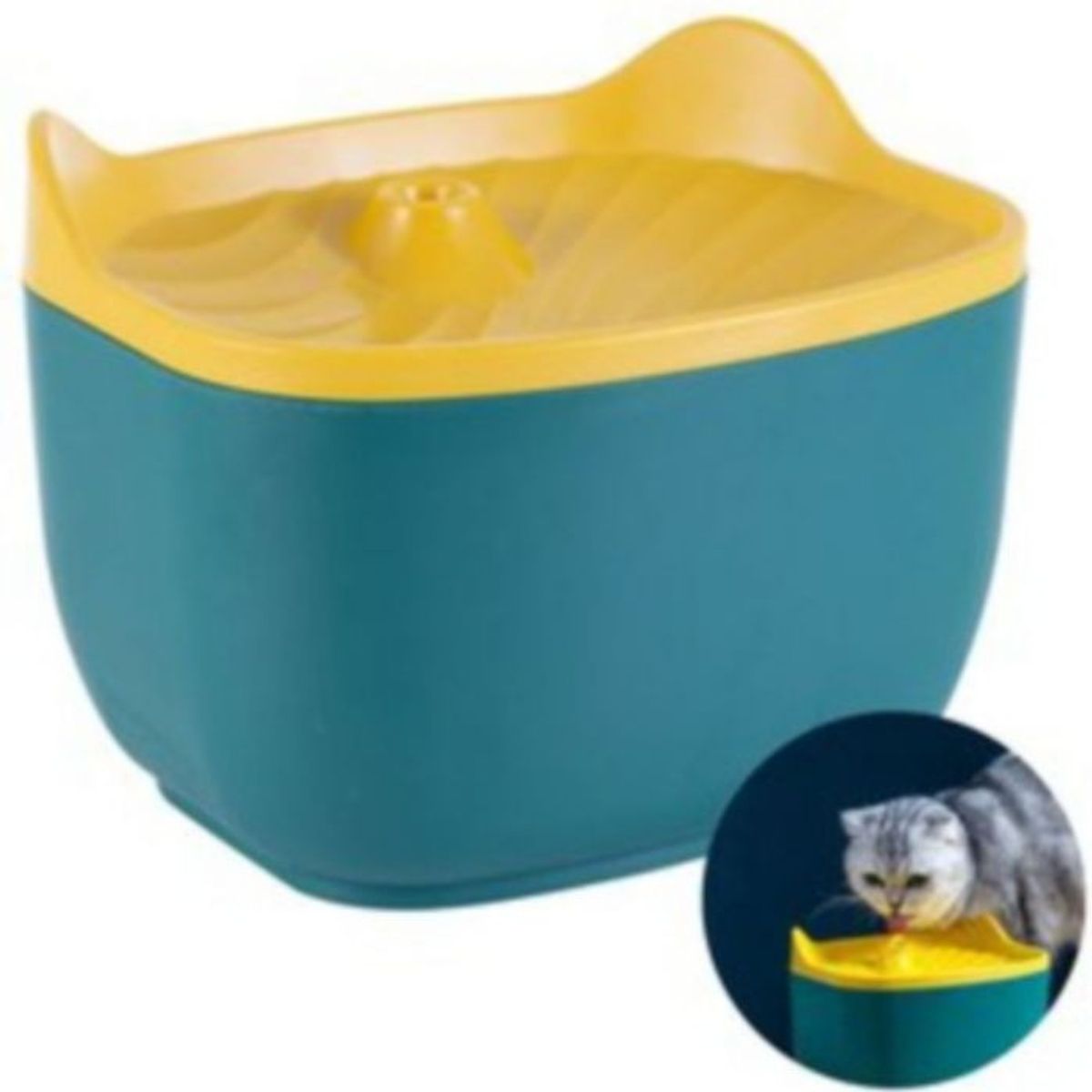 GENERICO - Bebedero electrico perros y gatos fuente agua mascota 2,5 lt