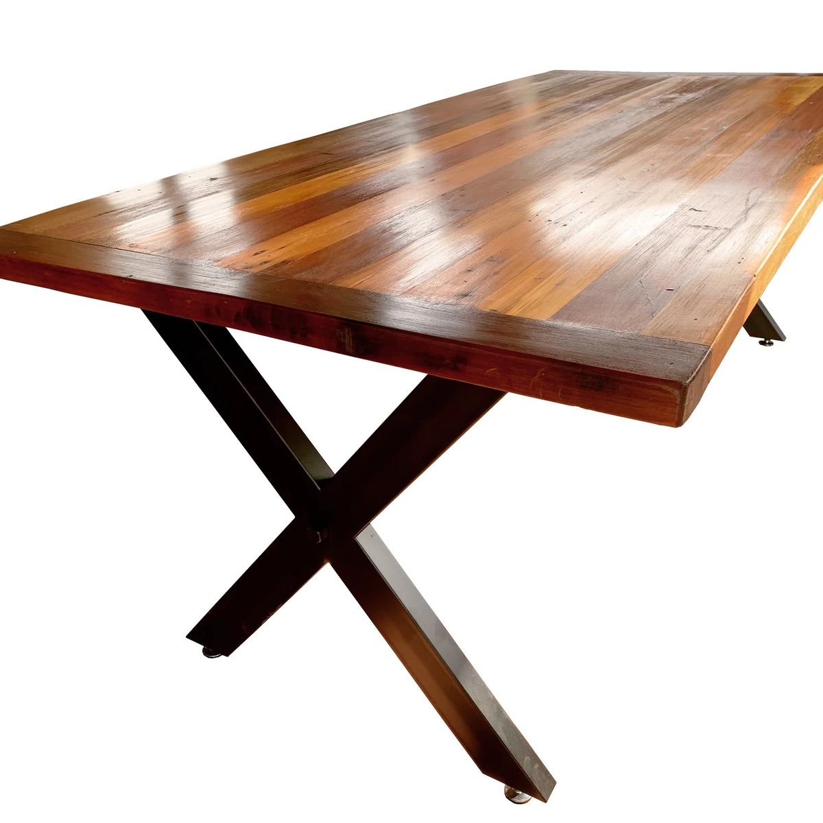 NOWU HOGAR - Mesa comedor Roble Fierro x 240x100cm