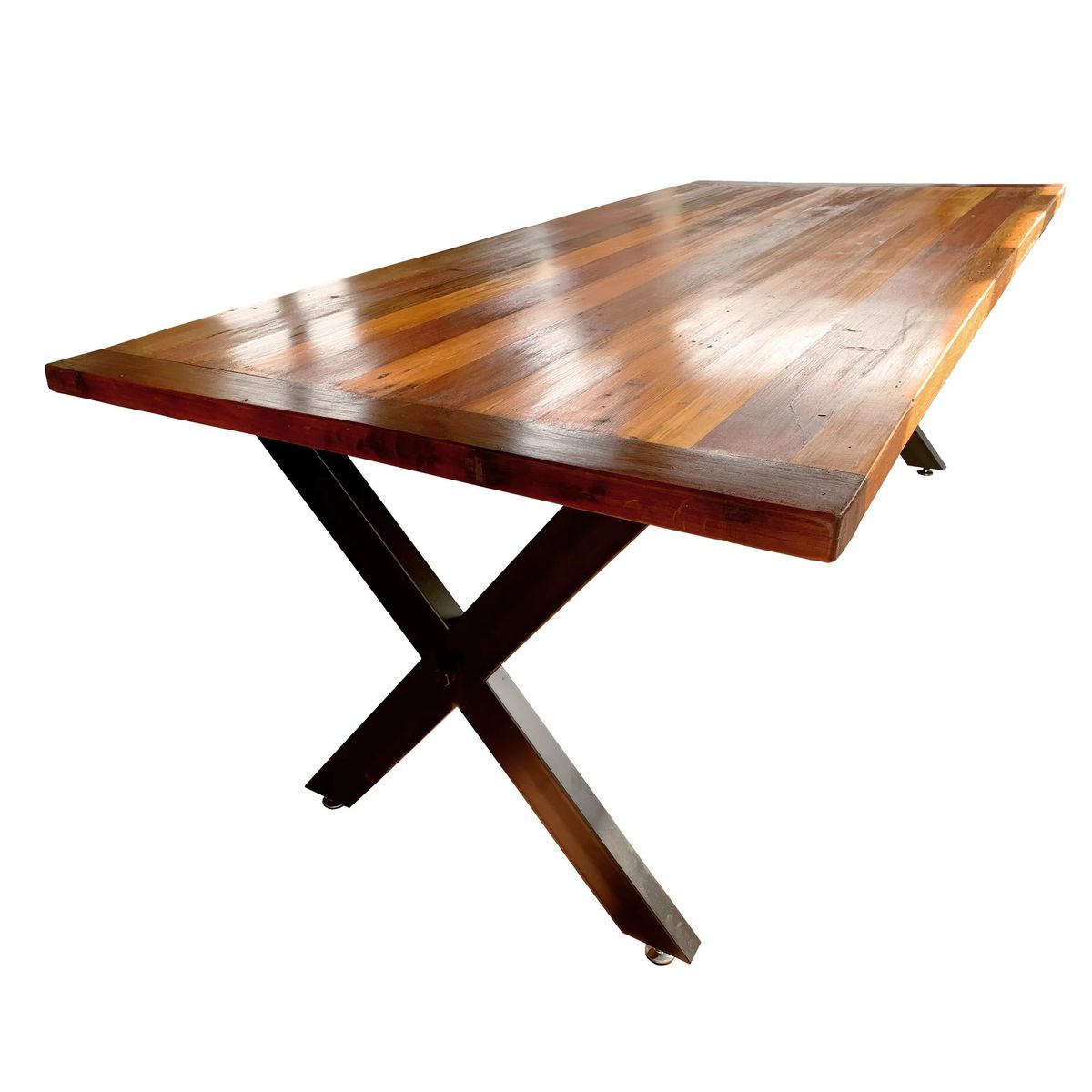 NOWU HOGAR - Mesa comedor Roble Fierro X 180x100cm