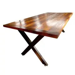 NOWU HOGAR - Mesa comedor Roble Fierro X 180x100cm