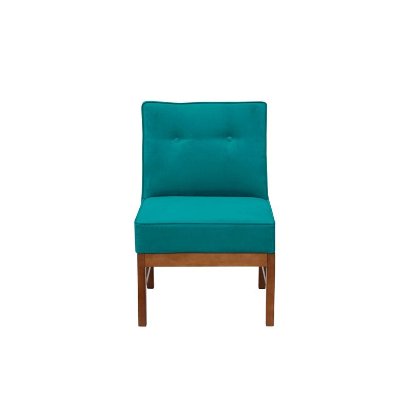 LATAM HOME - Sitial Colonia Tela Velvet Turquesa