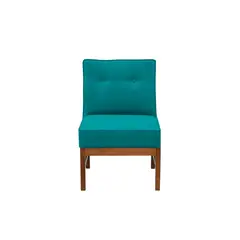 LATAM HOME - Sitial Colonia Tela Velvet Turquesa