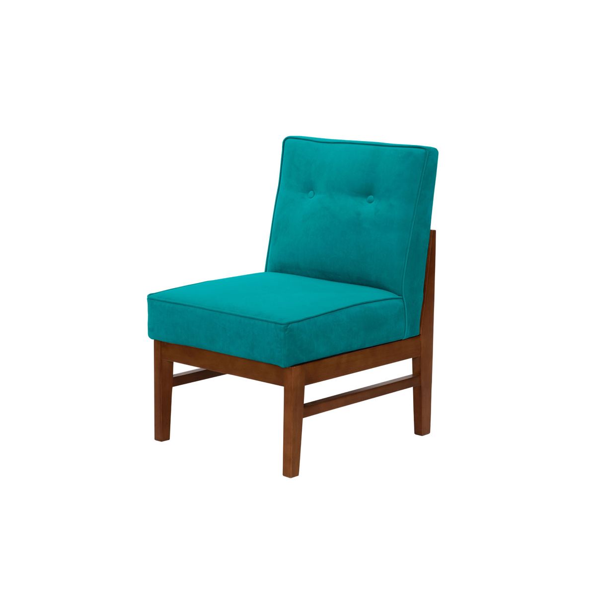 LATAM HOME - Sitial Colonia Tela Velvet Turquesa