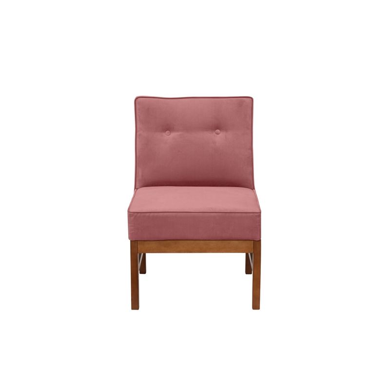 LATAM HOME - Sitial Colonia Tela Velvet Palo Rosa