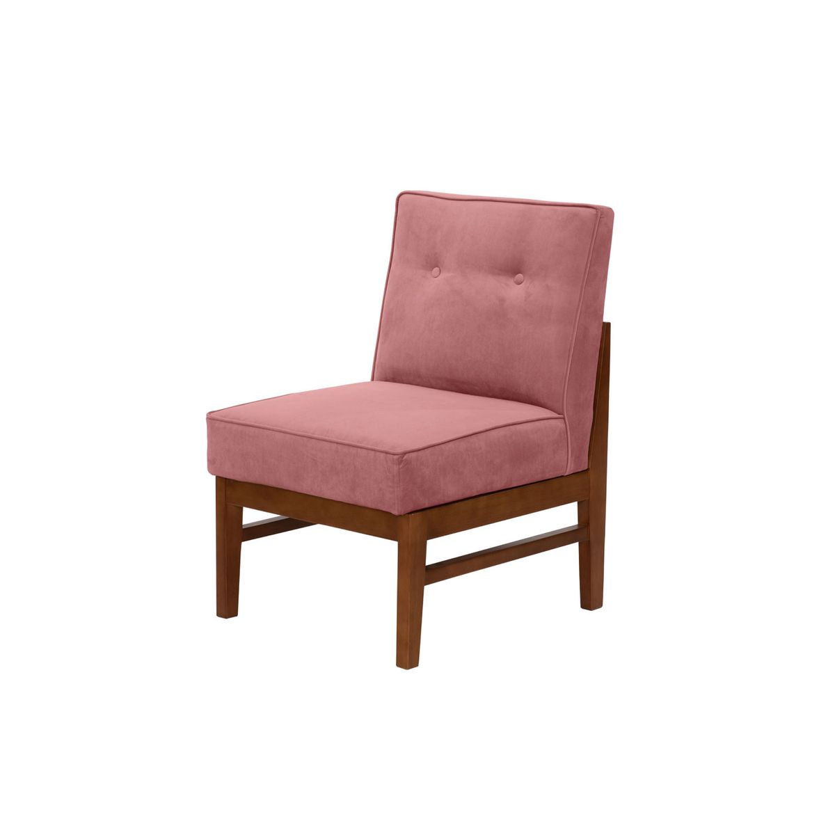 LATAM HOME - Sitial Colonia Tela Velvet Palo Rosa