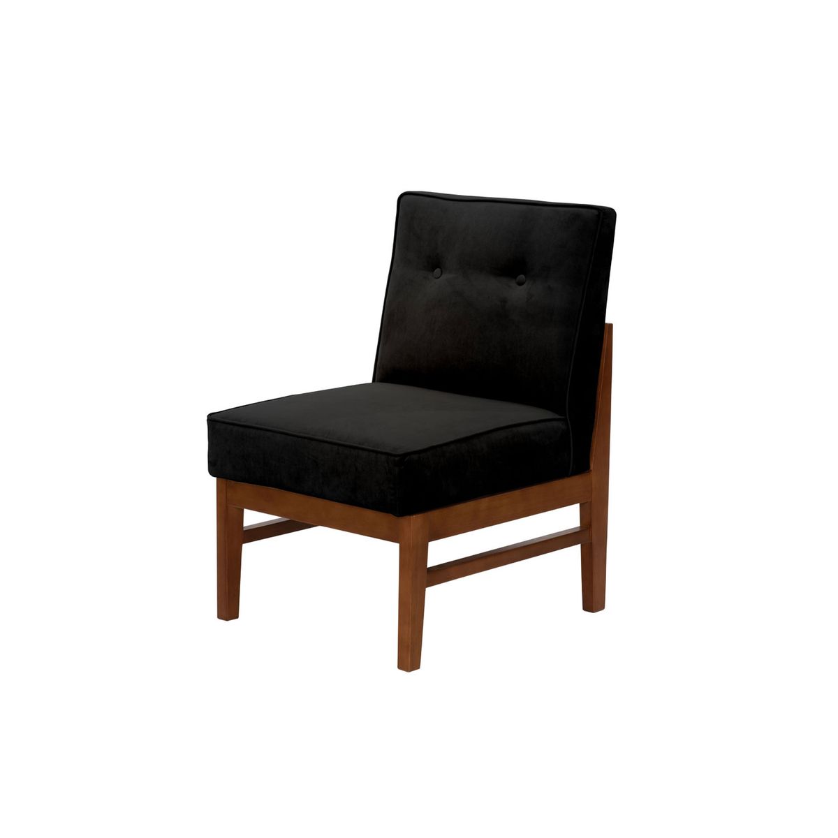 LATAM HOME - Sitial Colonia Tela Velvet Negro